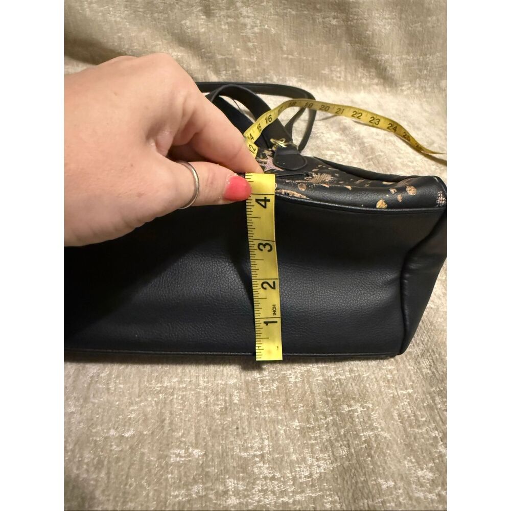 Betsey Johnson Black and Gold Starry Satchel - Picture 14 of 14